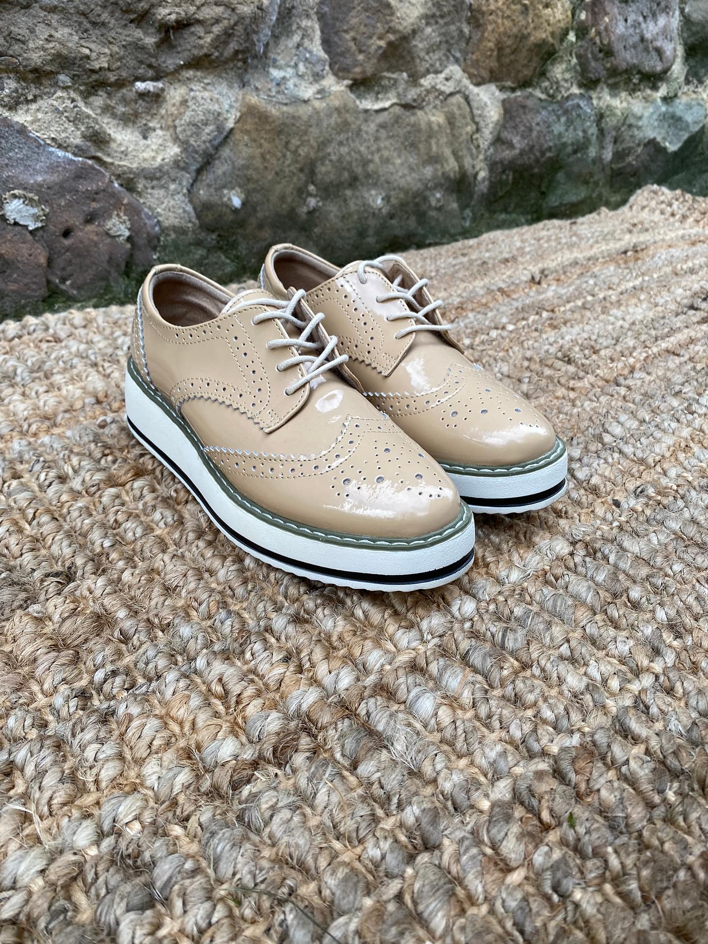 Nude brogues hot sale